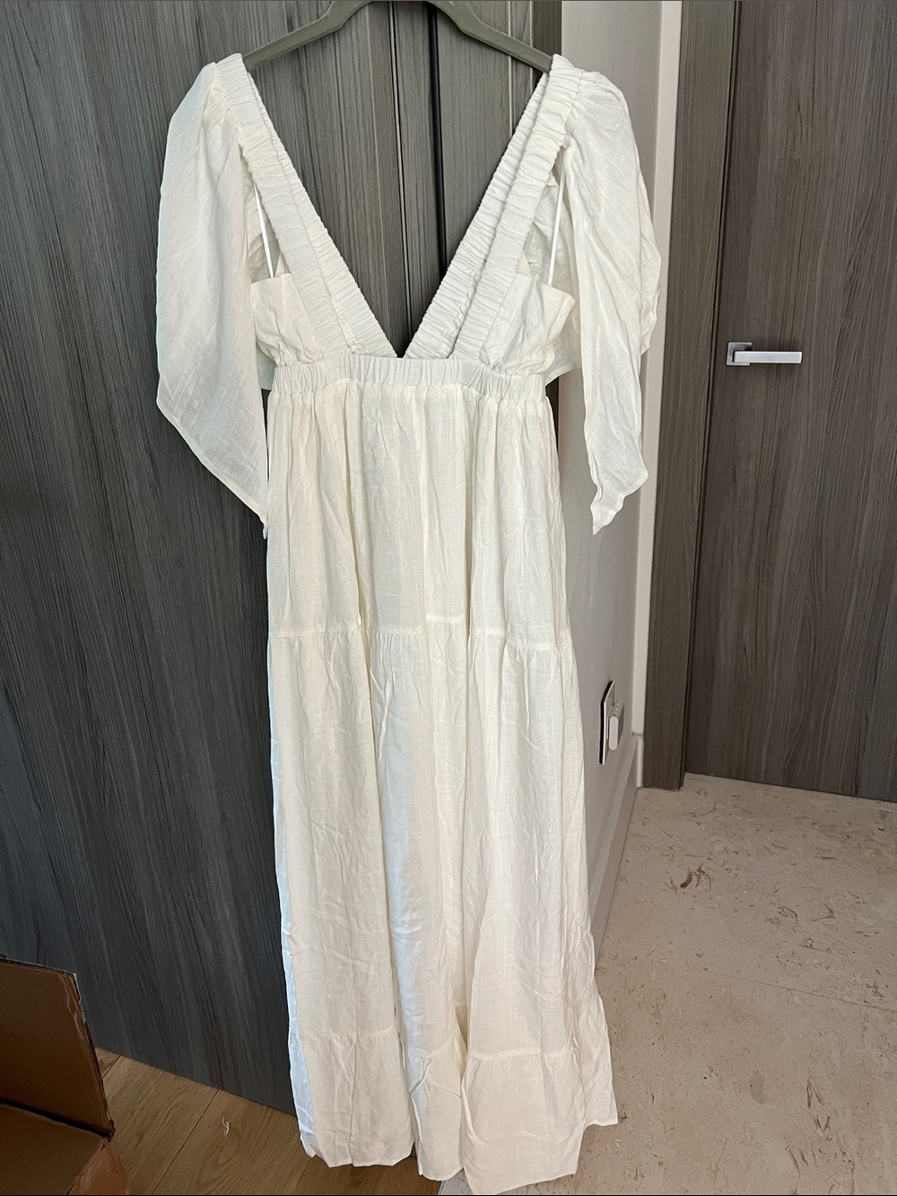 NWT REVOLVE Australia SHOWPO Lyrad empire waist textured maxi dress US 2 - Picture 10 of 12